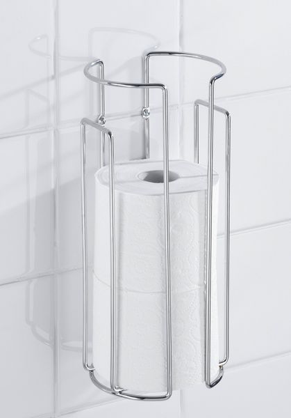 Produktbild: Toilettenpapier-Ersatzrollenhalter Chrom 2er Set, f&uuml;r 3 Rollen