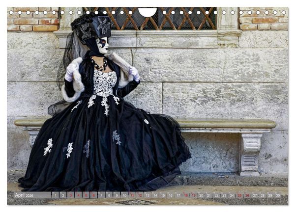 Produktbild: neunziggrad I photoart: der karneval von venedig (Wandkalender 2026 DIN A4 quer), CALVENDO Monatskalender