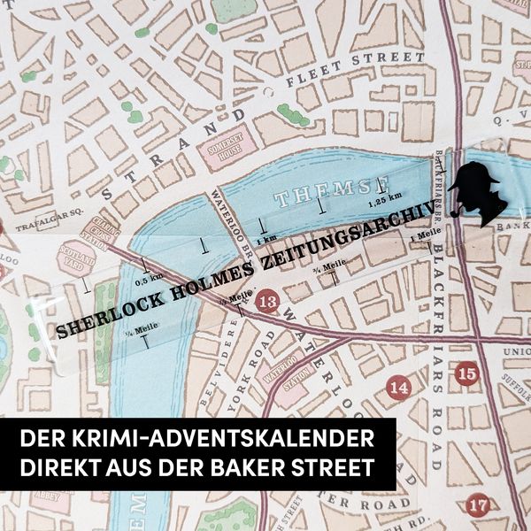 Produktbild: Crime Files &ndash; Fallakte: Sherlocks Zeitungsarchiv. Der geniale Krimi-Adventskalender
