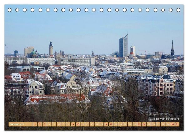 Produktbild: Mein Leipzig lob ich mir... (Tischkalender 2027 DIN A5 quer), CALVENDO Monatskalender
