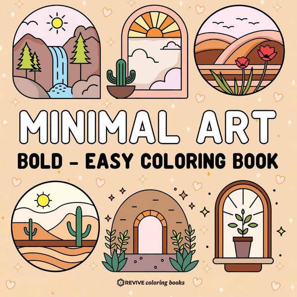 Produktbild: Bold & Easy Minimal Art Coloring Book for Adults & Teens