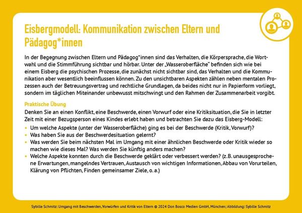 Produktbild: Umgang mit Beschwerden, Vorw&uuml;rfen und Kritik von Eltern