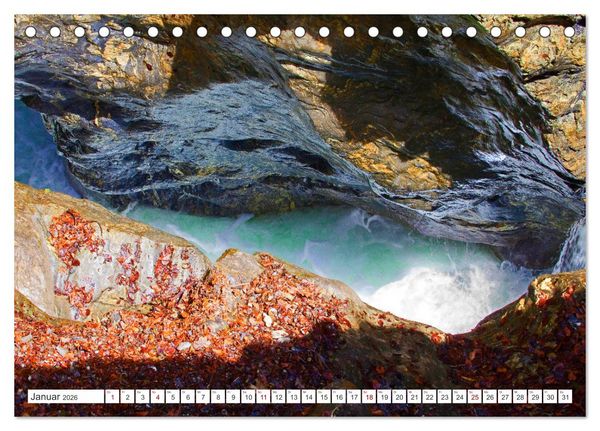 Produktbild: Ausflugsziele im Land Salzburg (Tischkalender 2026 DIN A5 quer), CALVENDO Monatskalender
