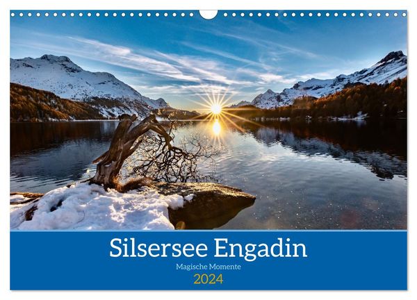 Silsersee Engadin (Wandkalender 2024 DIN A3 quer), CALVENDO Monatskalender