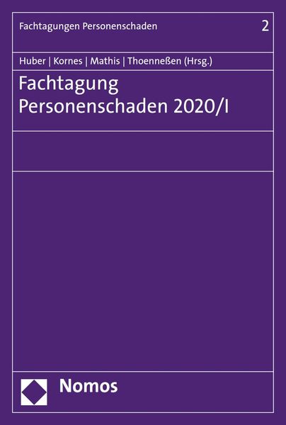 Produktbild: Fachtagung Personenschaden 2020/I
