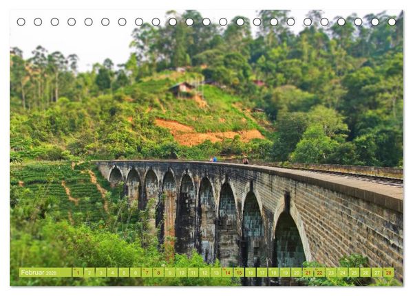 Produktbild: Sri Lanka, Gr&uuml;ne Berge - unber&uuml;hrte Natur (Tischkalender 2026 DIN A5 quer), CALVENDO Monatskalender