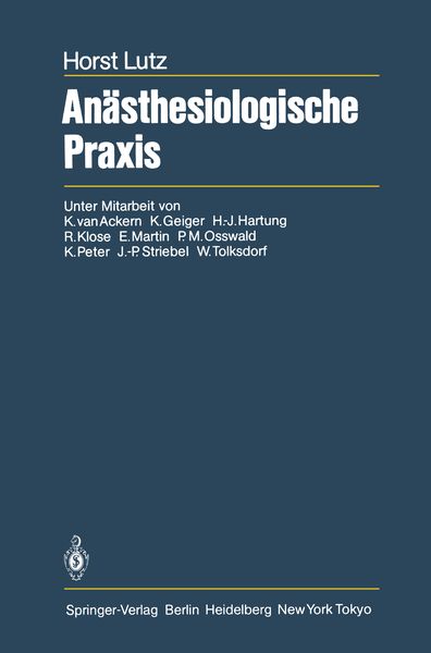Produktbild: An&auml;sthesiologische Praxis