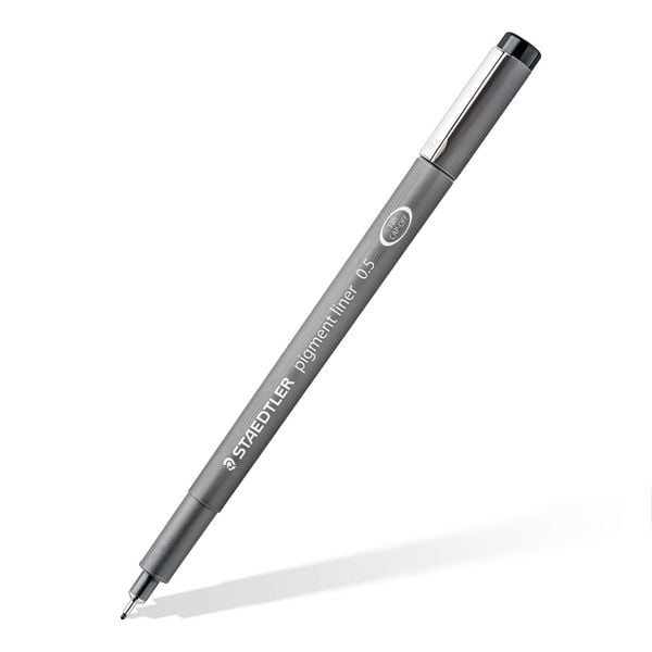 Produktbild: STAEDTLER pigment liner 308 Fineliner, 3er Set (0.3, 0.5, 0.7), 1 Radierer + 1 Spitzer, 308 SBK3P