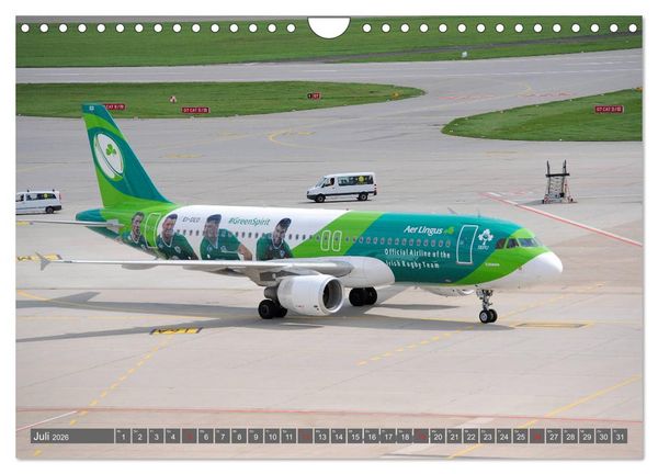 Produktbild: Flugzeuge zwischen Himmel und Erde (Wandkalender 2026 DIN A4 quer), CALVENDO Monatskalender