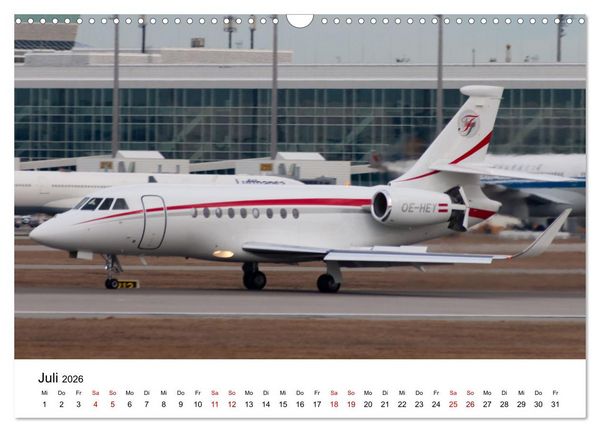 Produktbild: Die Welt der Privatjets (Wandkalender 2026 DIN A3 quer), CALVENDO Monatskalender
