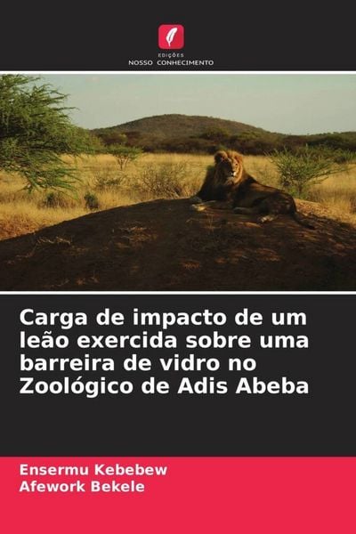 Produktbild: Carga de impacto de um le&atilde;o exercida sobre uma barreira de vidro no Zool&oacute;gico de Adis Abeba