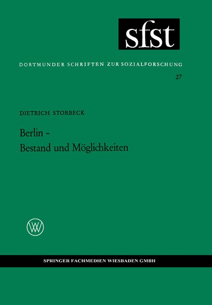 Produktbild: Berlin &mdash; Bestand und M&ouml;glichkeiten