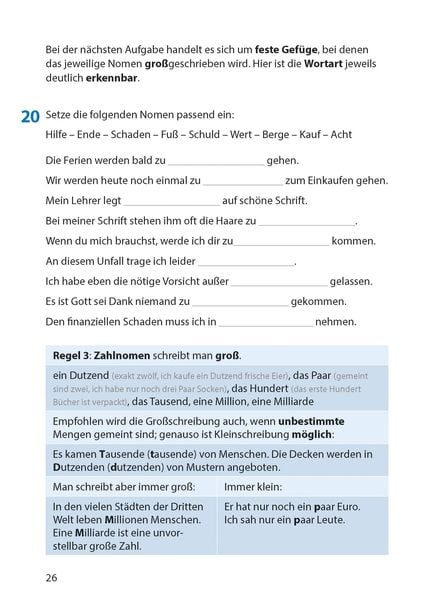 Produktbild: Rechtschreibtraining ab 5. Klasse und f&uuml;r Erwachsene, A5-Heft