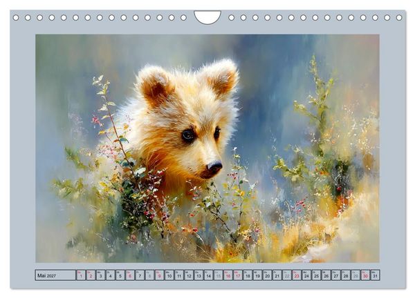 Produktbild: B&auml;renkinder. Kleine Waldseelen im Licht der Natur (Wandkalender 2027 DIN A4 quer), CALVENDO Monatskalender