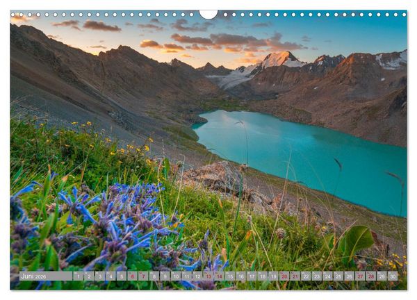 Produktbild: Kirgistan Bergparadies in Zentralasien (Wandkalender 2026 DIN A3 quer), CALVENDO Monatskalender