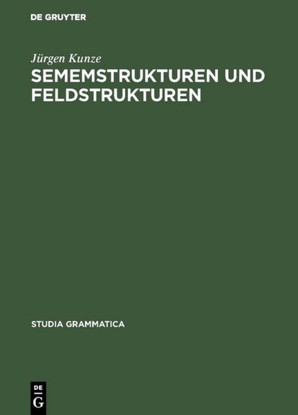 Produktbild: Sememstrukturen und Feldstrukturen