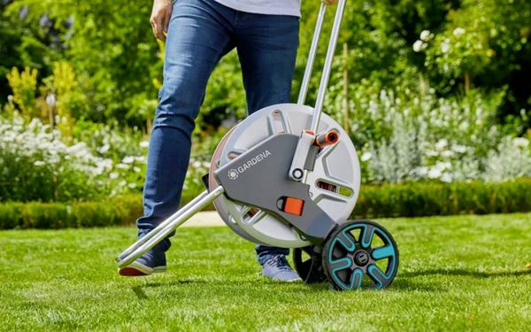 Produktbild: GARDENA 18550-20 CleverRoll L Easy Metall Schlauchwagen 1 St. Silber