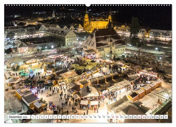 Produktbild: Freudenstadt im Schwarzwald - Wandkalender (hochwertiger Premium Wandkalender 2026 DIN A2 quer), Kunstdruck in Hochglanz