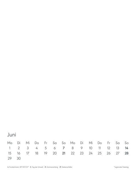 Produktbild: Kreativ-Kalender Tischaufsteller hoch weiß 2026 - 16 x 20 - Foto, Malen, Basteln A4 - datiert - Kreativkalender - Foto-Kalender - Alpha Edition