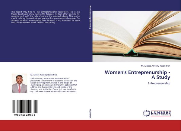 Produktbild: Women's Entreprenurship - A Study