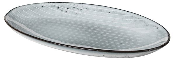 Broste copenhagen Platte Nordic Sea, Keramik Graublau, 13,6 cm