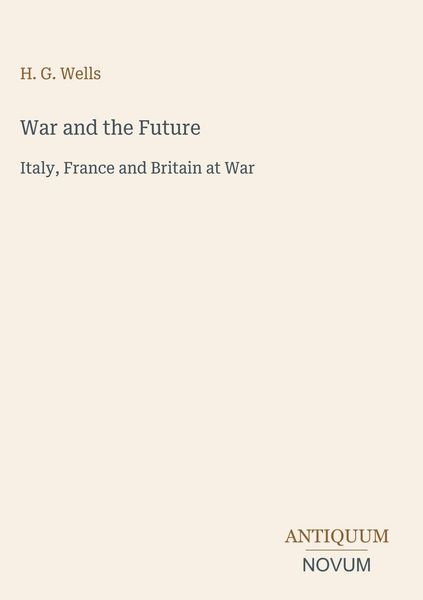 Produktbild: War and the Future