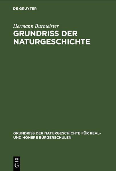 Produktbild: Grundriss der Naturgeschichte