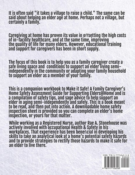 Produktbild: MAKE IT SAFE! A FAMILY CAREGIVERS HOME SAFETY ASSESSMENT GUIDE FOR SUPPORTING ELDERS@HOME - Companion Workbook
