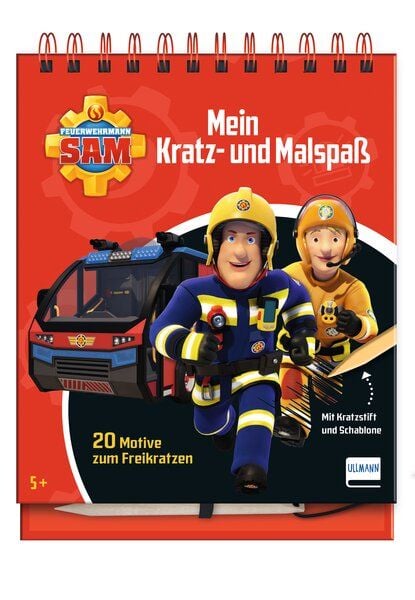 Mein Kratz- und Malspaß – Feuerwehrmann Sam, Gebundene Ausgabe von , Ullmann Medien, 978-3-7415-2801-9