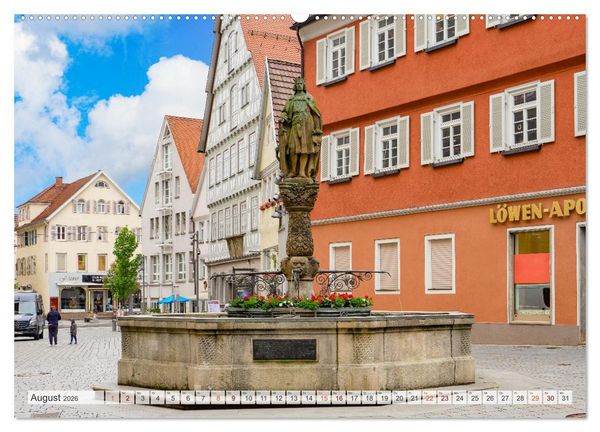 Produktbild: Reutlingen Impressionen (Wandkalender 2026 DIN A2 quer), CALVENDO Monatskalender