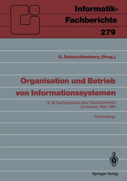 Produktbild: Organisation und Betrieb von Informationssystemen