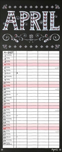 Produktbild: Tafel Timer 2027