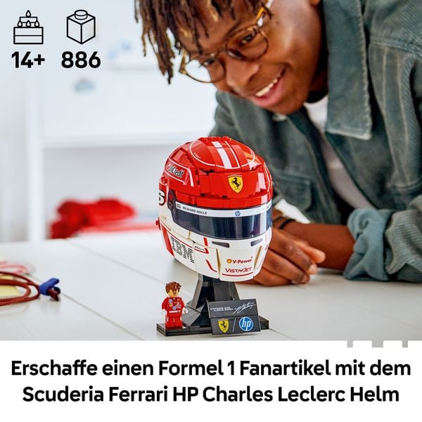 Produktbild: LEGO Editions 43014 Scuderia Ferrari HP Charles Leclerc Helm, Formel 1