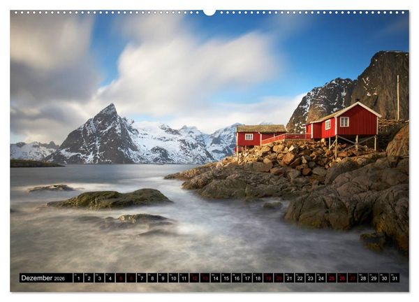 Produktbild: Lofoten Inselzauber (hochwertiger Premium Wandkalender 2026 DIN A2 quer), Kunstdruck in Hochglanz