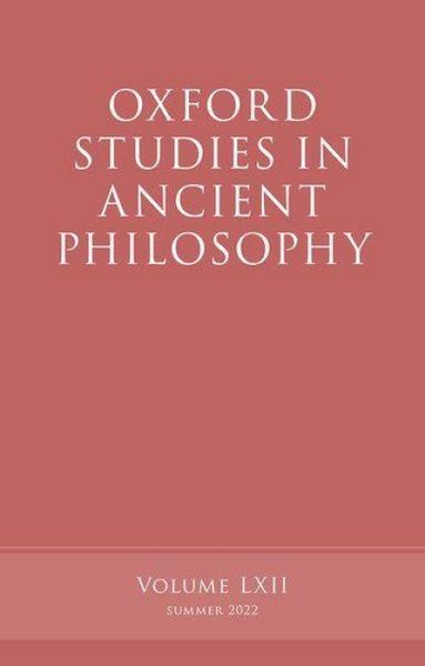 Produktbild: Oxford Studies in Ancient Philosophy, Volume 62
