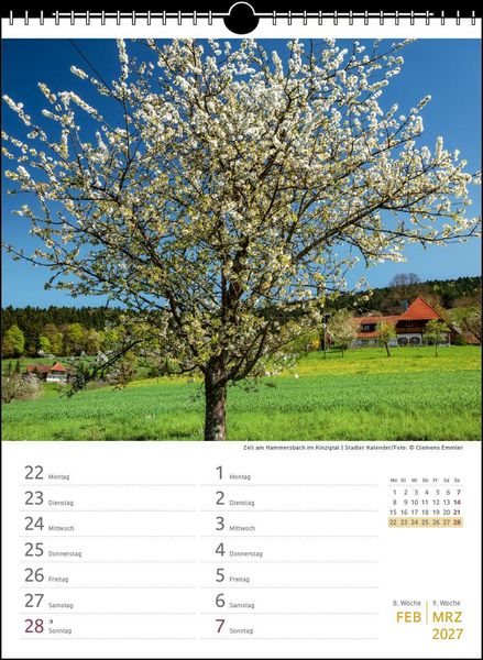 Produktbild: Zwei-Wochenplaner Schwarzwald 2027