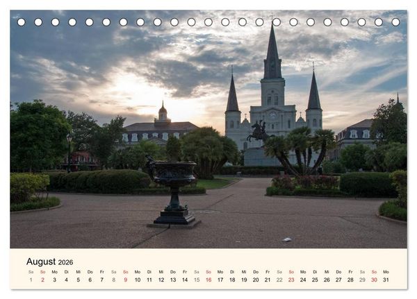 Produktbild: Sommer in New Orleans (Tischkalender 2026 DIN A5 quer), CALVENDO Monatskalender