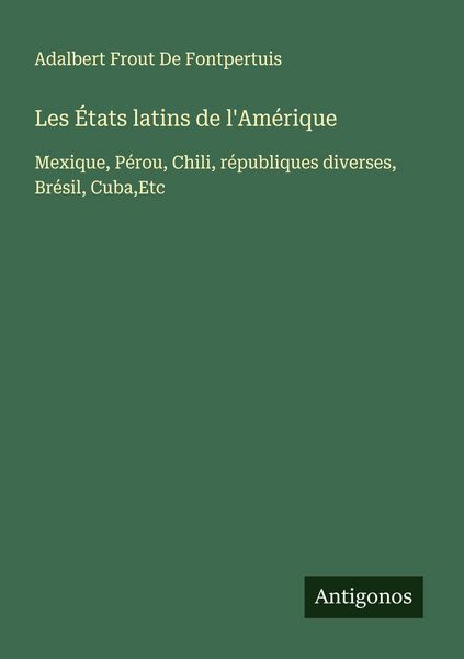 Produktbild: Les &Eacute;tats latins de l'Am&eacute;rique