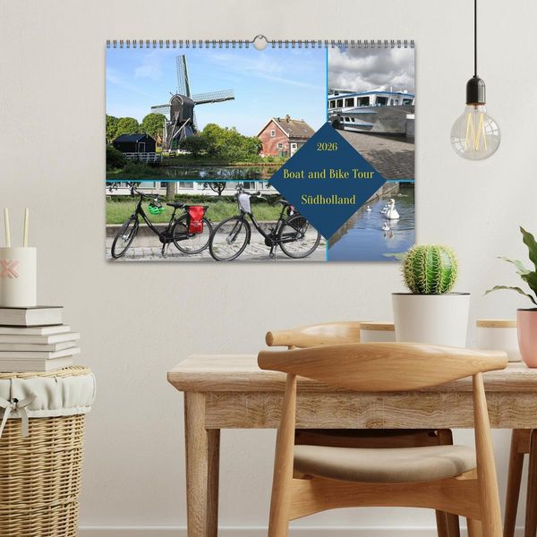 Produktbild: Boat and Bike S&uuml;dholland (Wandkalender 2026 DIN A3 quer), CALVENDO Monatskalender