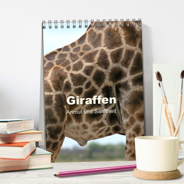 Produktbild: Giraffen - Anmut und Sanftheit (Tischkalender 2026 DIN A5 hoch), CALVENDO Monatskalender