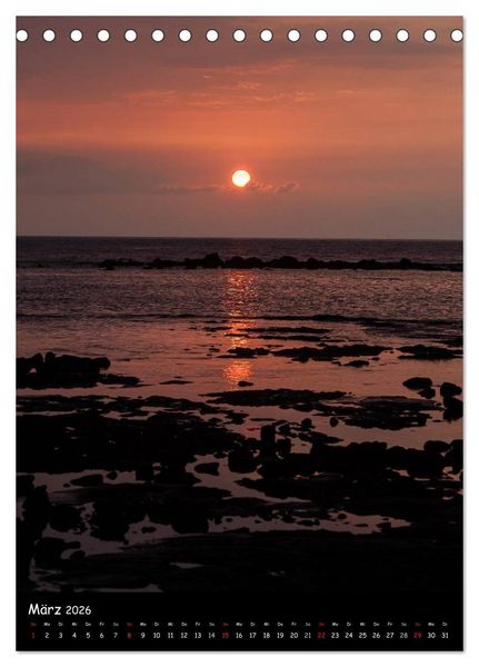 Produktbild: Hawaiian Sunsets (Tischkalender 2026 DIN A5 hoch), CALVENDO Monatskalender
