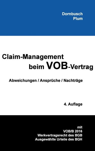 Produktbild: Claim-Management beim VOB-Vertrag