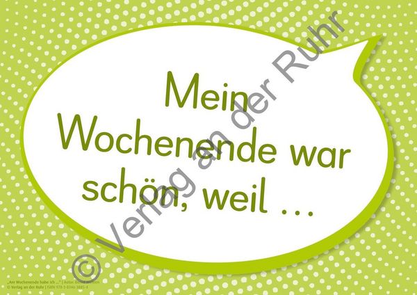 Produktbild: "Am Wochenende habe ich ..." 66 Bild-Impulse und Satzanf&auml;nge f&uuml;r den Morgenkreis