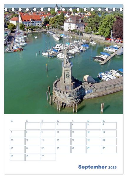 Produktbild: Lindau. Die Gl&uuml;cksfinder-Insel (Tischkalender 2026 DIN A5 hoch), CALVENDO Monatskalender