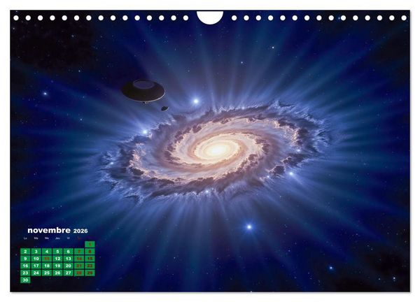 Produktbild: &Agrave; travers l'univers-L'incroyable voyage (Calendrier mural 2026 DIN A4 vertical), CALVENDO calendrier mensuel
