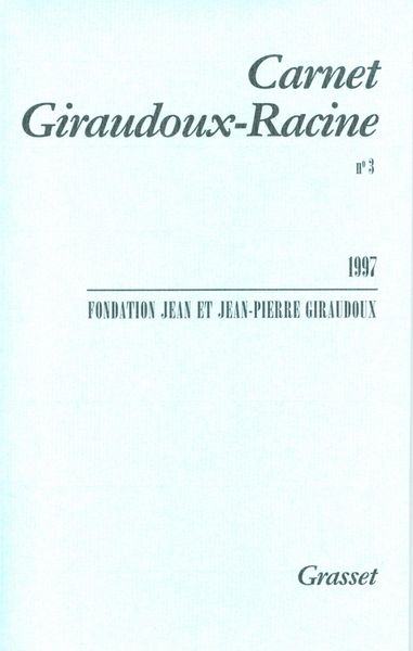 Produktbild: Carnet Giraudoux Racine Tome 3