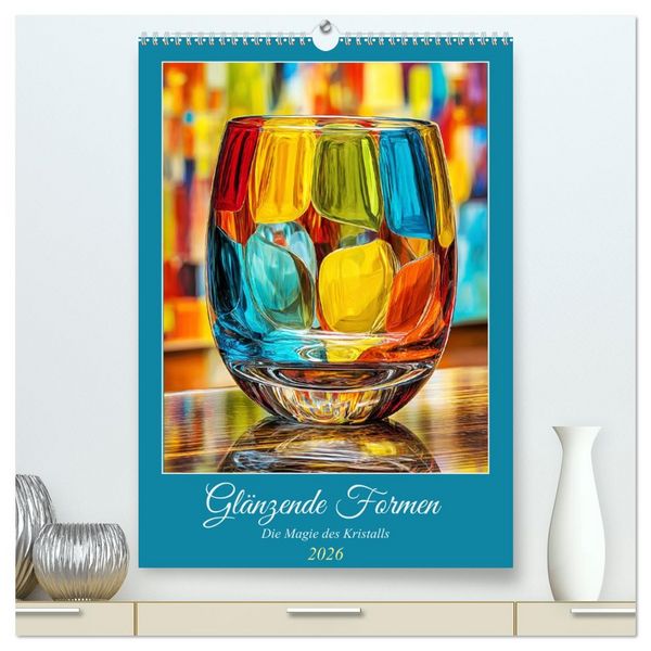 Produktbild: Gl&auml;nzende Formen. Die Magie des Kristalls (hochwertiger Premium Wandkalender 2026 DIN A2 hoch), Kunstdruck in Hochglanz