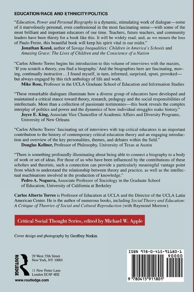 Produktbild: Education, Power, and Personal Biography