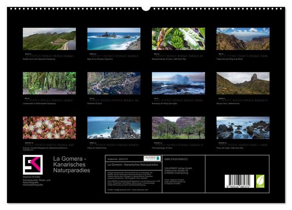 Produktbild: La Gomera - Kanarisches Naturparadies (hochwertiger Premium Wandkalender 2026 DIN A2 quer), Kunstdruck in Hochglanz