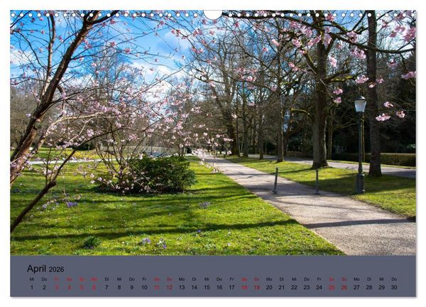 Produktbild: Kurpark Baden-Baden (Wandkalender 2026 DIN A3 quer), CALVENDO Monatskalender